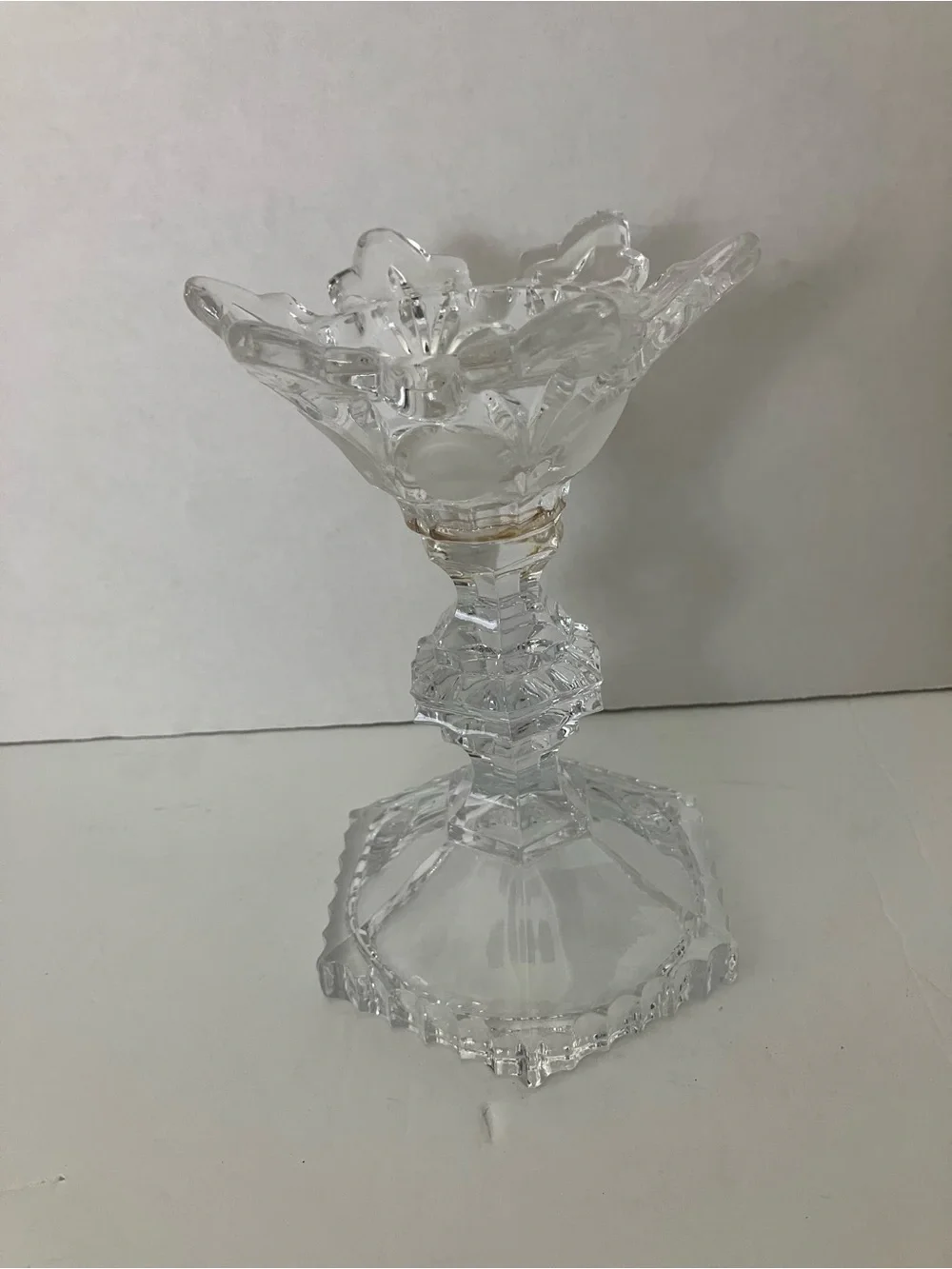 Godinger Clear Crystal Decorative Candle Holder